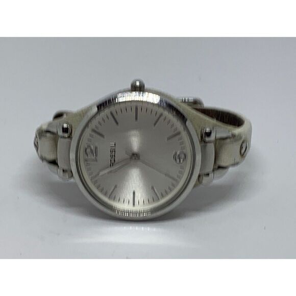 Fossil ES2829 Women's Leather Analog White Dial Quartz Genuine Wrist Watch GE26 - Picture 5 of 11